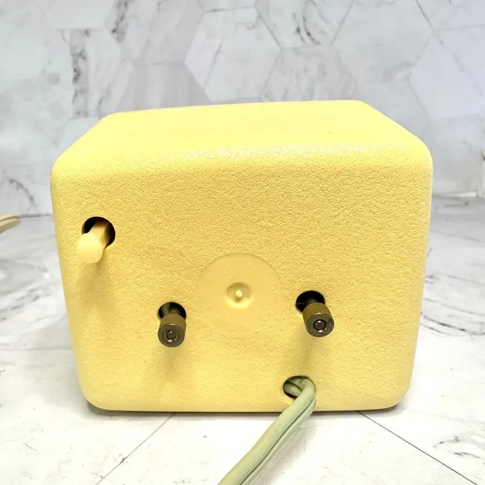 Vtg General Electric Alarm Clock 7369A Off White MCM Teal 2nd Hand GE WORKS